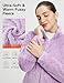 baleaf Fuzzy Warm Coat Fleece Jackets for Women Lightweight Ski Mid-Layer Winter Jacket Light Purple L
