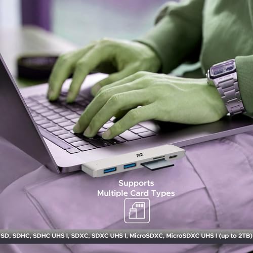 Image of Ant Booster MAK 01 USB Hub - 4-Port USB 3.0 Splitter in Silver | High-Speed 5Gbps Data Transfer, Lightweight & Compact for Laptop, PC, MacBook, Windows & More