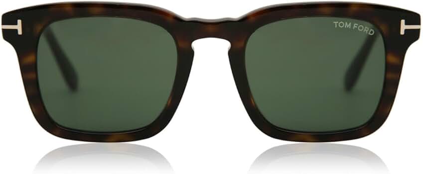Amazon.com: Tom Ford DAX FT 0751 Dark Havana/Green 48/22/145