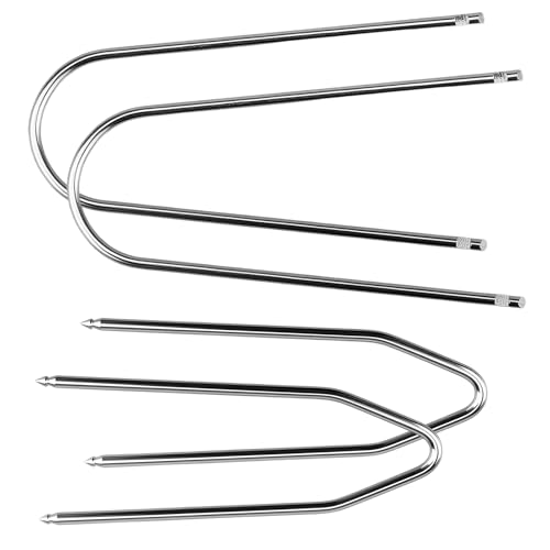 Stalora 4 pcs Outil d'Extraction Autoradio, Acier Inoxydable Clés de Démontage pour Systèmes Audio de Voiture, Kit Universel pour Retrait et Installation, pour...