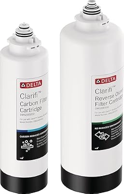 Delta Faucet Clarifi Reverse Osmosis Filter with Clarifi Carbon Filter Cartridge Bundle