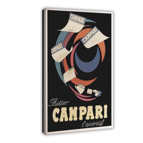 Póster vintage de Bitter Campari para pared, 40 x 60 cm
