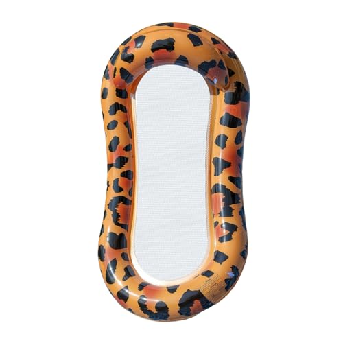 Flotador Hinchable de Piscina para Adultos,Cama Relajante con Fondo de Malla | Tumbona Inflable | para Hombres, Mujeres, Amigos, Familia, Compañeros en Jardín, Lago, Piscina, Río