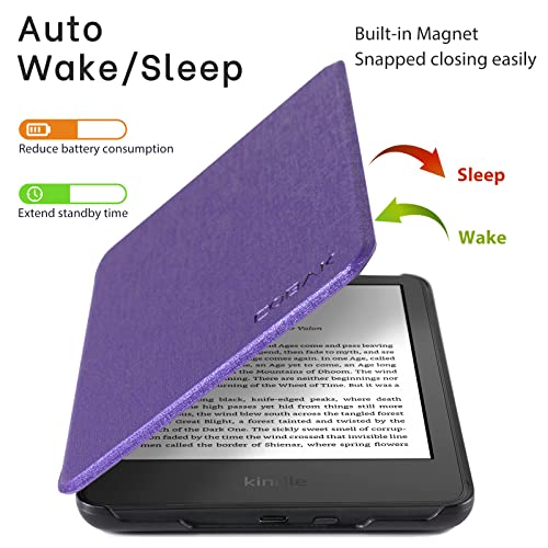 Image of CoBak Case for All New 6 Inch E-Reader 2024 and 2022 (208 Generation) - PU Leather Smart Cover, Auto Sleep and Wake