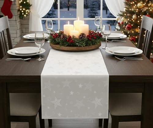 KAMACA Lotus Effekt Läufer Magic Stars mit Sternen Motiv -...