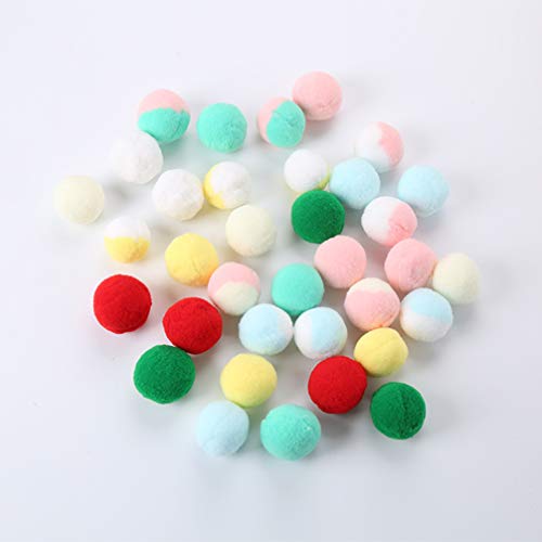 POPETPOP 15Pcs Bolas de Gato Gato Bolas de Pompom Gatinho Gato Bola de Pelúcia Perseguindo Gato de B