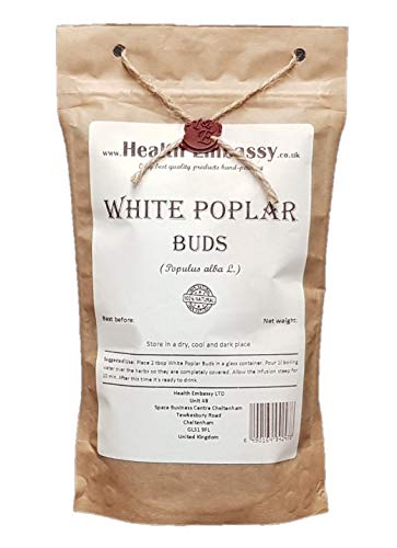 Health Embassy Brotes de Álamo Blanco (Populus alba L.) / White Poplar Buds, 100g Cover