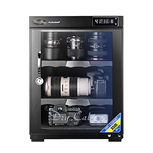 Elektronisches Luftentfeuchtungs-Trockengehäuse S50L 5W, Digitale Steuerung, LED-Licht, geräuschlos und ECO, für die Aufbewahrung von Kameraobjektiven