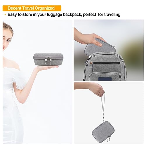 Image of Elonbo Carrying Case for Kodak Mini 2 Retro 2x3 inch P210R 4PASS Portable Photo Printer, Kodak Mini Instant Digital Camera Hard Travel Bag Storage Holder, Pocket Fits Film Cartridge, Grey