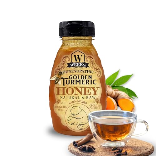 Miel Crua con Cúrcuma Weeks Honey Farm 8oz