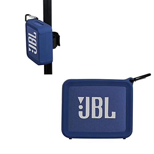 Hermitshell Travel Case for JBL GO2 - Waterproof Ultra Portable Bluetooth Speaker (Blue 3, Case for Silicone Case)