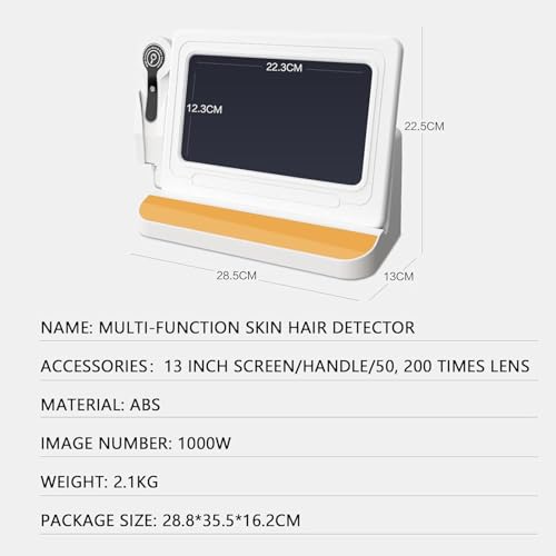 Analizador de pelo y detector de cuero cabelludo de mascotas con pantalla HD 6