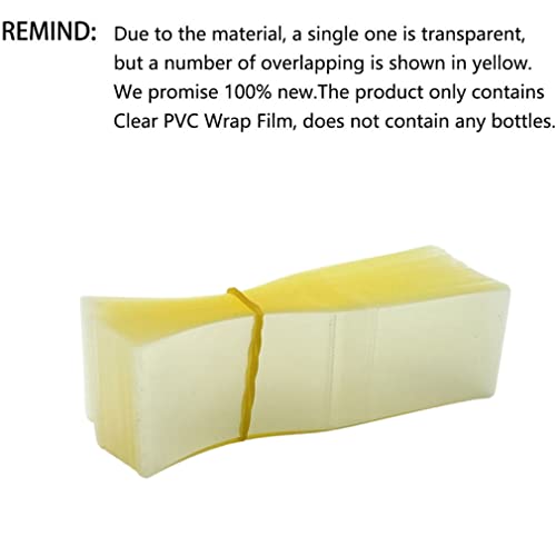 Image of 200Pcs Heat Shrink Wrap Film Shrink Seal Bands for 2oz /60ml Aluminum Tin Jar, Easy to Use, Make Products More Professional (For 60g Aluminum Jar) (Pack of 2)