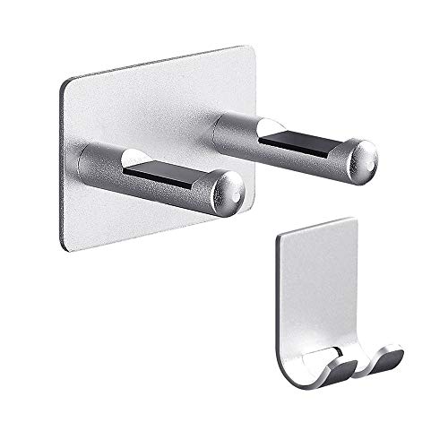 YiHao Haartrockner Befestigungsträger, Wasserdichtes Aluminiumlagerregal, Unperforierten Speicher Haartrockner Halterung, Wandrack BADZIMMER (Color : Silver)