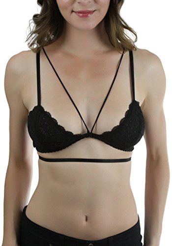 ToBeInStyle Women's Strappy Lace Bralette