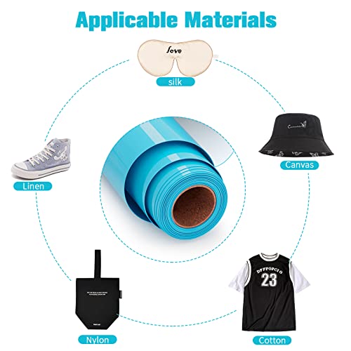 UIOK Vinile Termoadesivo per Tessuti, 30.5 x