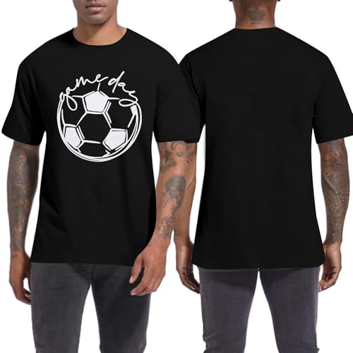 Game Day Shirt for Men: Funny Soccer Season Shirts Soccer Dad Tee Match Day Vibes Short Sleeve Tops2