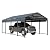 COBANA Metal Carport, 12X20 FT Heavy Duty Carport Canopy with Steel Roof and Frame, Car Shelter Garage for Pickups, Cars, Boats and Tractors