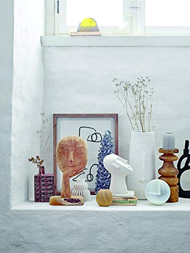 Bloomingville 8.25\" H Cement Face Sculpture, White