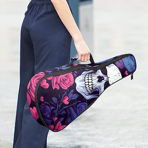 Waterproof Oxford Cloth Ukulele Bag Fairy with Bird and Flower Durable & Stylish Ukulele Case with Storage Floral Skull Lover - Les Beatles, Paul McCartney, John Lennon, RIngo Starr, George Harrison Waterproof Oxford Cloth Ukulele Bag Fairy with Bird and Flower Durable & Stylish Ukulele Case with Storage Floral Skull Lover – Image 7
