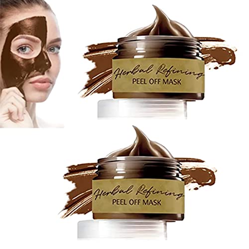 Pro-Herbal Refining Peel-Off Facial Mask, 2023 New Cleansing Blackhead Remover Masks, Deep Cleansing Mask (2pcs(160ml))
