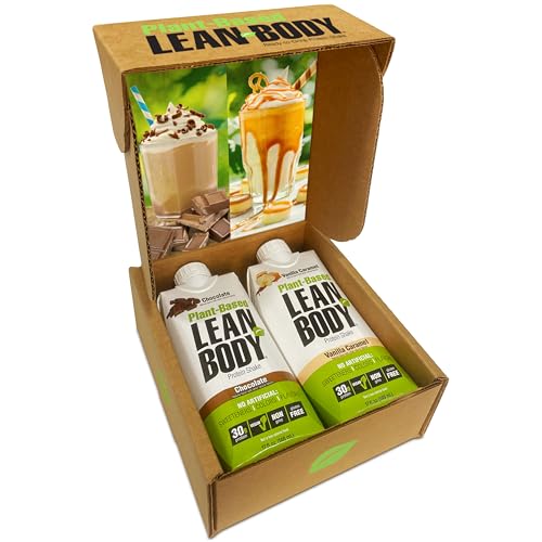 Image of Lean Body Ready-to-Drink, Plant-Based Vegan Taster Pack, 30g Protein, No Artificial Flavors, Sweeteners or Colors, Non GMO, Gluten Free, Premium Pea & Rice Blend (Pack of 2)
