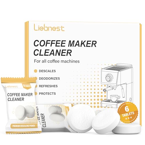 Liebnest 6 Count Coffee Maker Cleaner Tablets