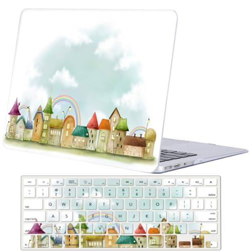 Carcasa MacBook Air 13 A1932 con pantalla Retina, funda rígida protectora de plástico y teclado