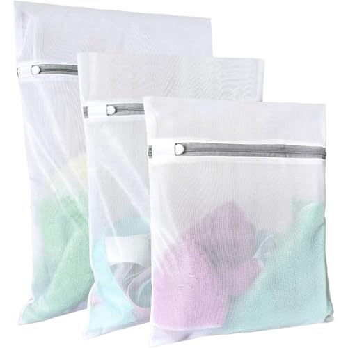 Bolsa Lavadora con Cremallera para Lavar - Funda para Colada y Viajes Malla para lavandería Red de lavadoras Ideal para Ropa Delicada, Calcetines, Sujetadores, Abrigos, Ropa de Cama, Zapatillas
