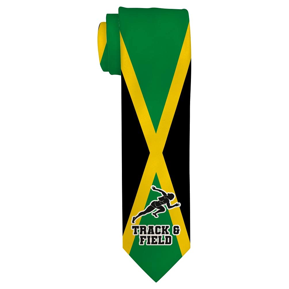 Jamaican Pride Summer Games Gifts Jamaica Sports Track and Field Necktie