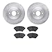 Dynamic Friction Company Front Brake Rotors with 5000 Advanced Brake Pads 6502-80178