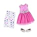 Glitter Girls Puppenkleidung 36 cm Puppen Glitzer Outfit – Kleid, Leggings und Schuhe – Zubehör für Puppen, Spielzeug ab 3 Jahren