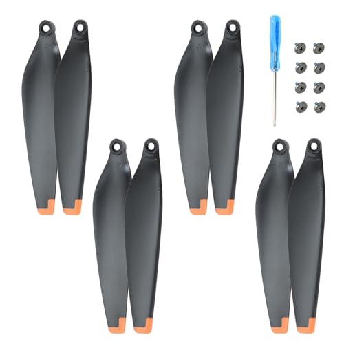 Lot de 8 hélices de rechange compatibles avec Mini 3 Pro, avec vis et tournevis, mini 3 accessoires pour drone Mini 3 Pro, pièces de rechange (orange)