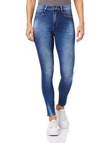 Cigarrete Push Up, Feminino, Sawary Jeans, Indigo, 40