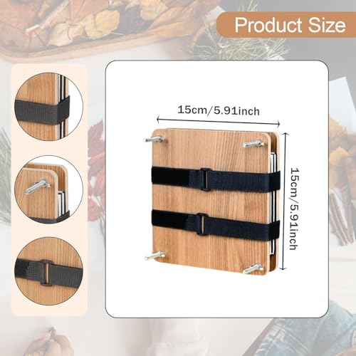 Image of SNAPPSY Press Flower Book Set Flower Pressing Tools for Crafts Lovers Photo Artworks 15cmx15cm