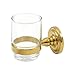 Deltana R2013-CR003 Traditional Wall Mounted Glass Tooth Brush Holder Lifetime Polished Brass