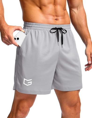 Image of G Gradual Men's Athletic Workout Shorts with Pockets 5 inch /7 inch /9 inch Lightweight Quick Dry Gym Basketball Running Shorts for Men