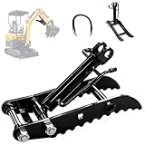 【Kit completo, pronto per l'installazione】 La pinza idraulica per miniescavatori include il gruppo pinza completo, due tubi idraulici ad alta pressione e le viti di fissaggio necessarie. Progettata per un'installazione semplice e diretta su macchine compatibili, consente di iniziare a lavorare più rapidamente.