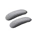 1 paire de housses pour accoudoirs amovibles pour chaises de bureau, adaptées à tous les accoudoirs, soulagement de la pression, protection universelle de l'accoudoir de la chaise (gris foncé)