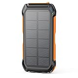 Hiluckey Solar Charger 26800mAh Power Bank 3A USB C Fast Charging Portable Phone Charger Camping External Battery Pack with 3 Outputs for iPhone Samsung Tablet