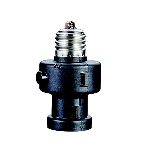 Maclean MCE21B gloeilampen/lamphouder schemeringssensor, 100 W, 260 graden zwart