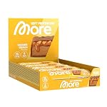 MORE NUTRITION – MORE Protein Bar, 10er Box Protein Riegel, 10 x 50 g, Carame
