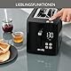 Krups KH641810 Smart’n Light Toaster, Zwei-Scheiben-Toaster, Digitaldisplay, 7 Bräunungsstufen, herausnehmbare Krümelschublade, Countdown, Anhebevorrichtung, Schwarz