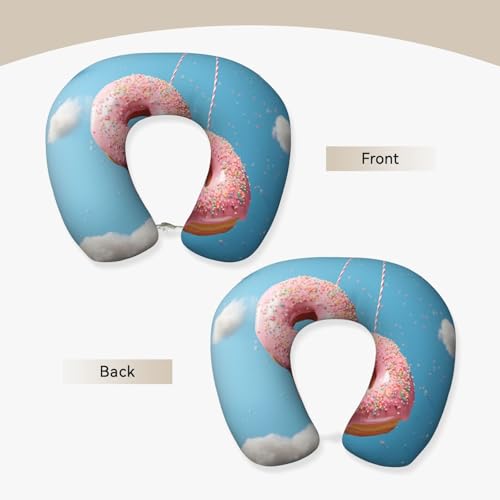 Almohada de espuma viscoelástica para viaje cuello miniatura 4