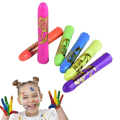 jamgeery Pintura Corporal Neon,Pintura Corporal Con Brillo | Barras Lavables Seguras de para Disfraces Fiestas Halloween Cumpleaños Adultos y Niños