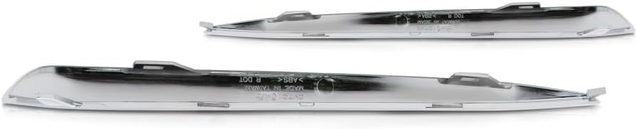 For Chevy Tahoe Bumper Trim 2015-2020 Outer Driver and Passenger Side Pair/Set | Front | Lower | Chrome | Molding | w/Luxury Package | GM1046106, GM1047106 | 22936484, 22936485