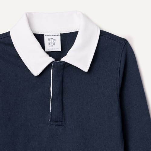 Image of Amazon Essentials Boys and Toddlers' Long Sleeve Rugby Polo Shirt