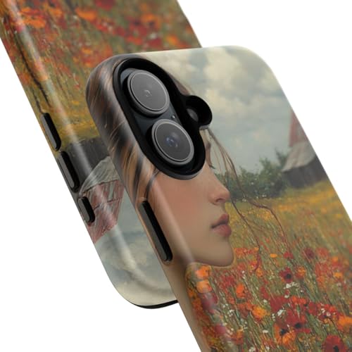 Coque iPhone 16 Plus fleurs champêtres pour un style nature