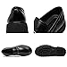 Men's Platform Loafers Fashion Patent Leather Slip-On Shoes with Metal Horsebit Non-Slip Lug Sole Comfortable Dress Shoes for Business Office & Casual Daily Wear (Black B,10)