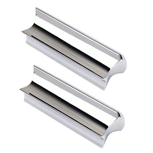 FUNOMOCYA Stainless Steel Guitar Slide Black Tone Bar Metal Slide Guitar Accessory